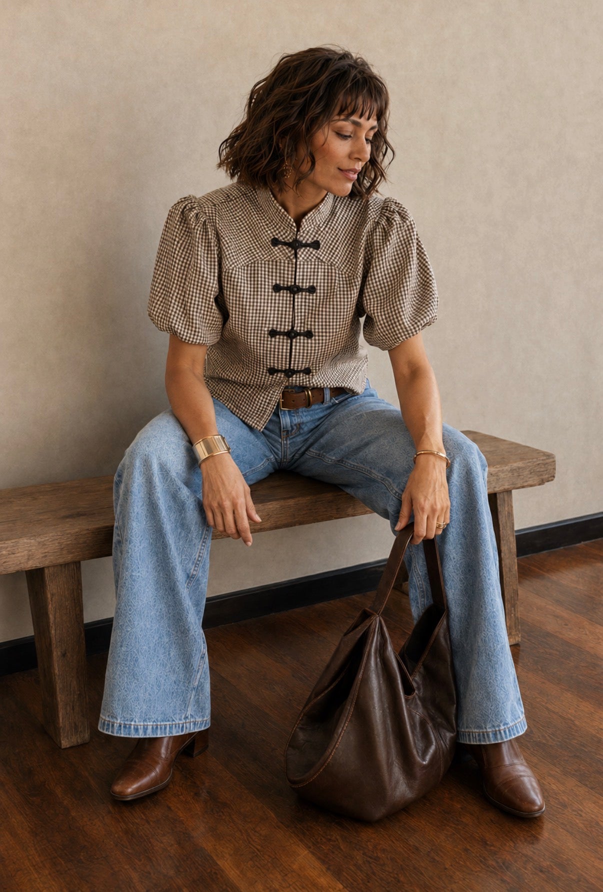 Blouse LOLA- Marron