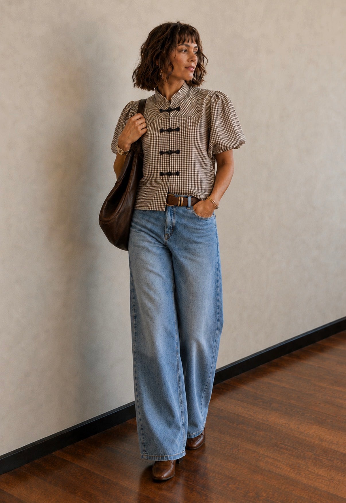Blouse LOLA- Marron