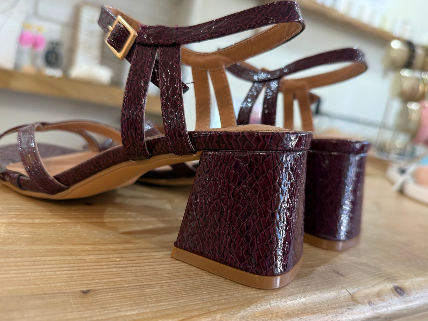 Sandales DIANE - Bordeaux vernis