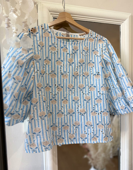Blouse DELPHINE - Ciel