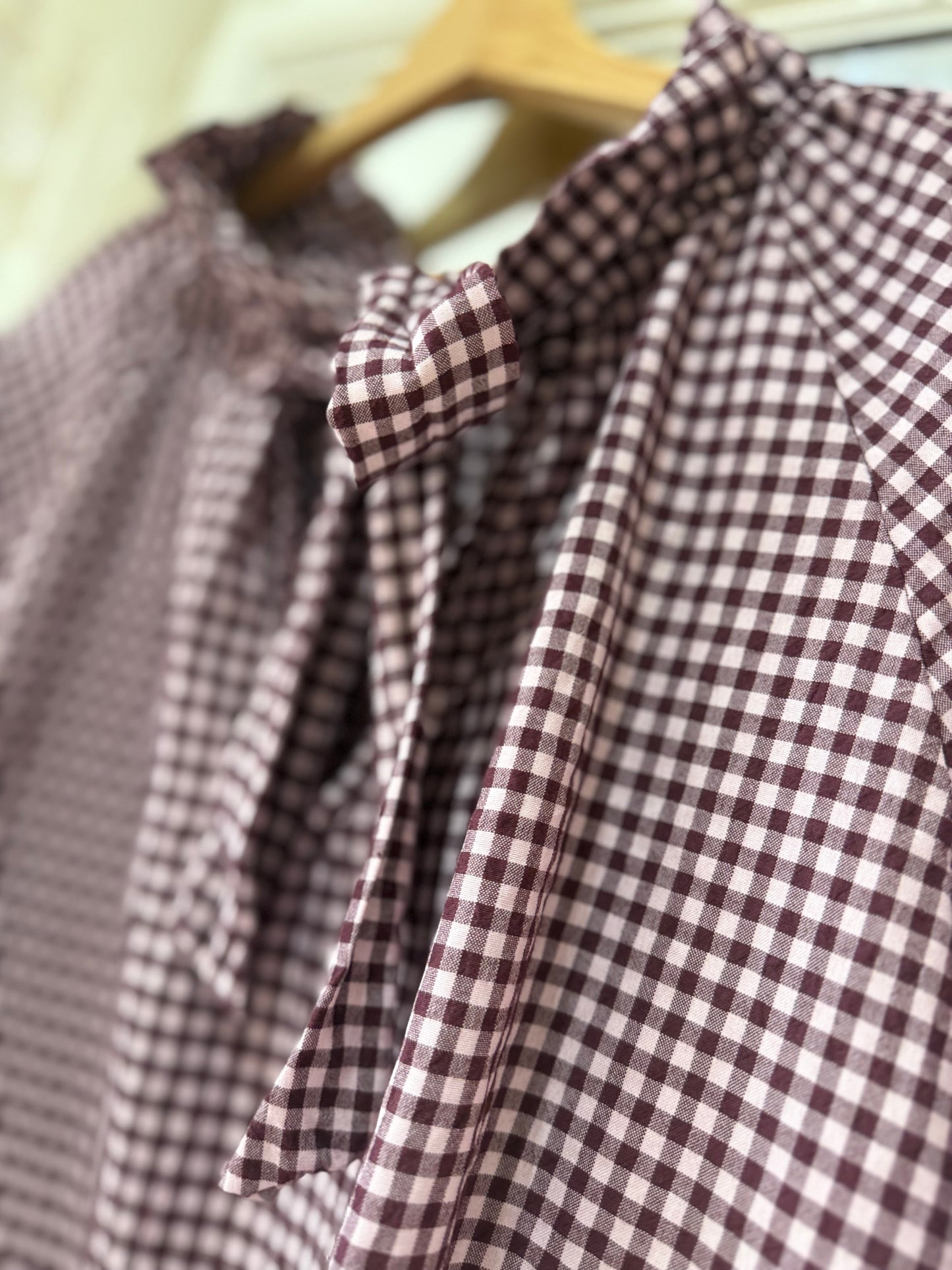 Blouse LINE - Vichy prune