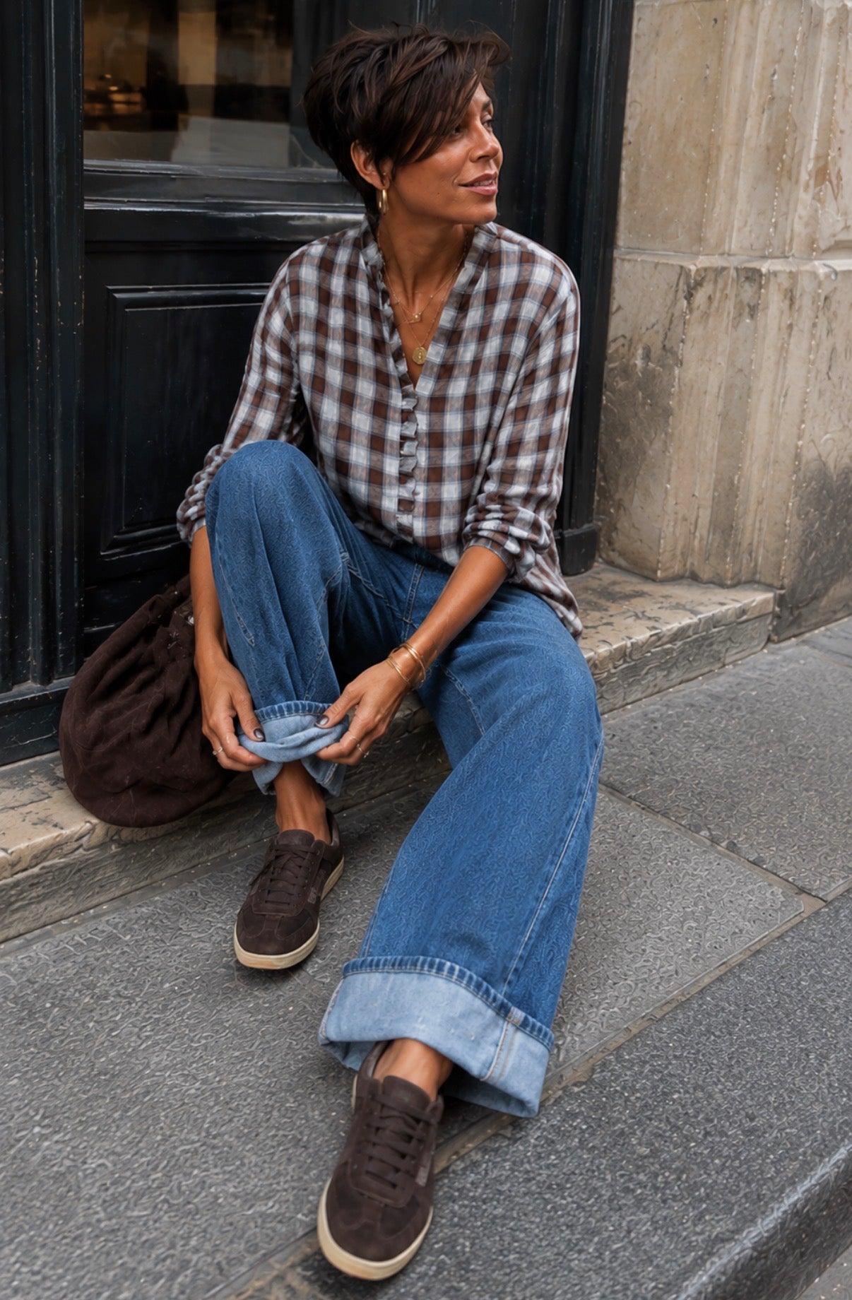 Chemise LOGAN - Chocolat