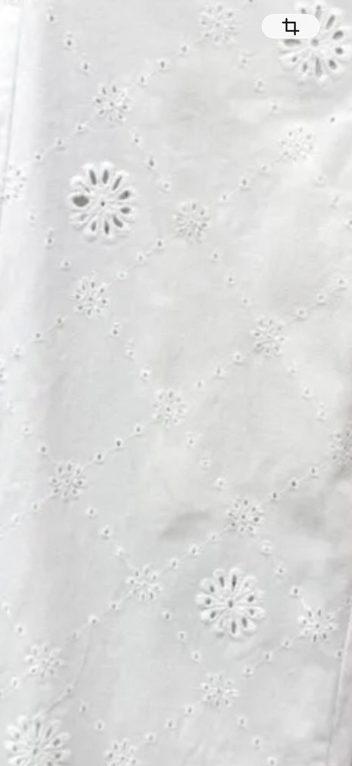 Pantalon DOLLY en toile brodée- Blanc