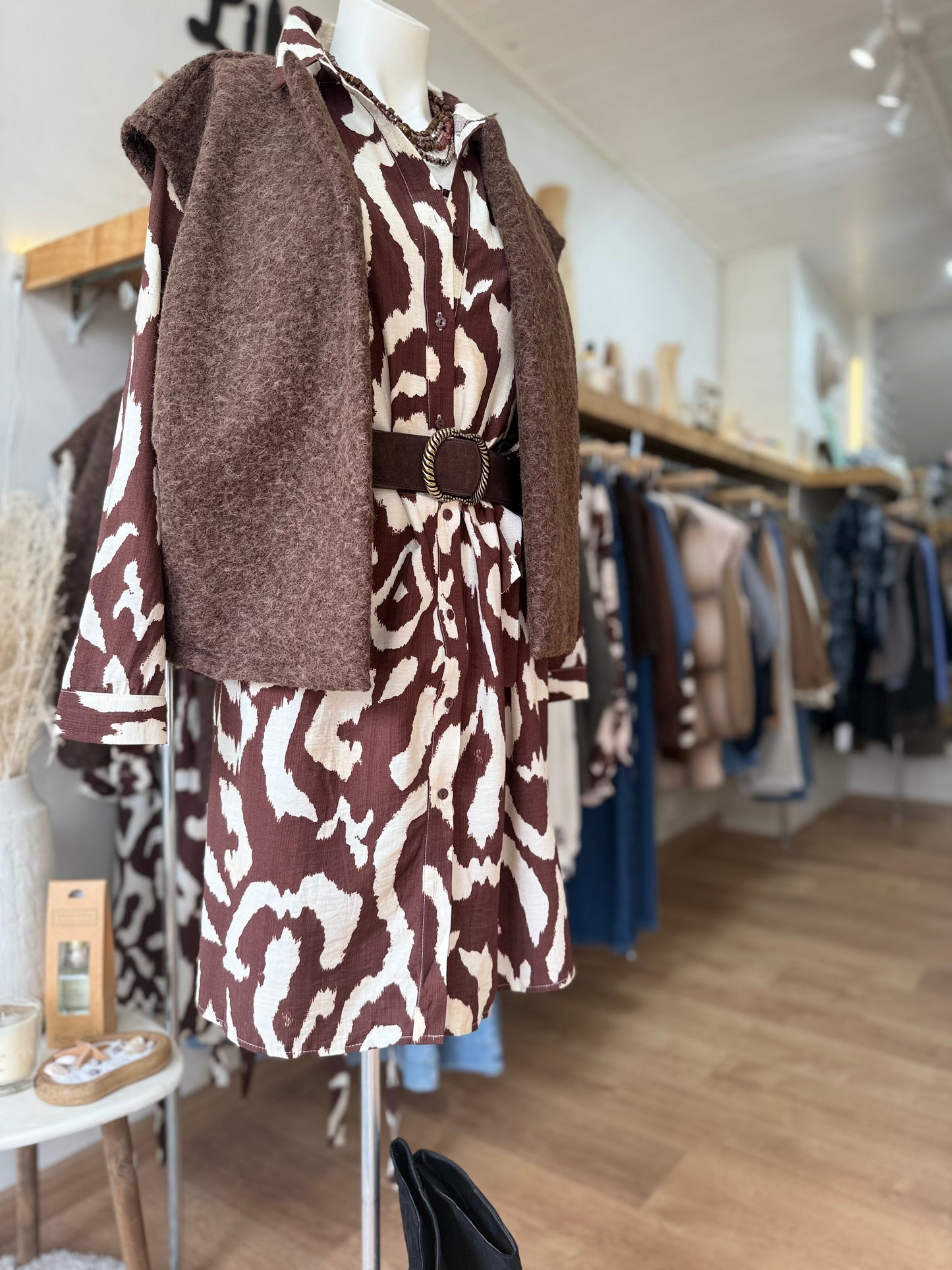 Robe Naomy - Imprimé chocolat