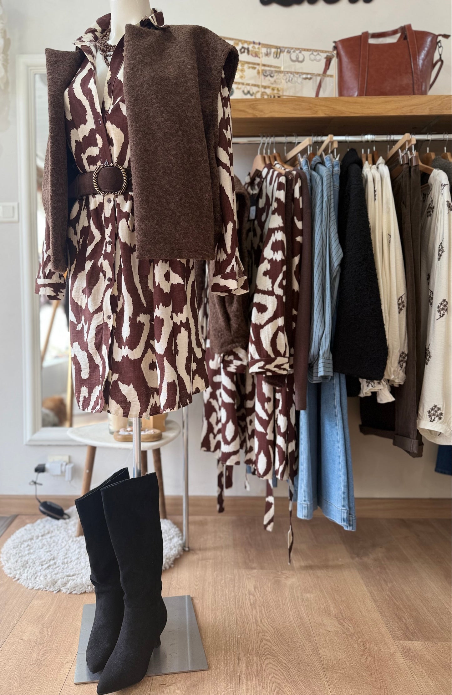 Robe Naomy - Imprimé chocolat