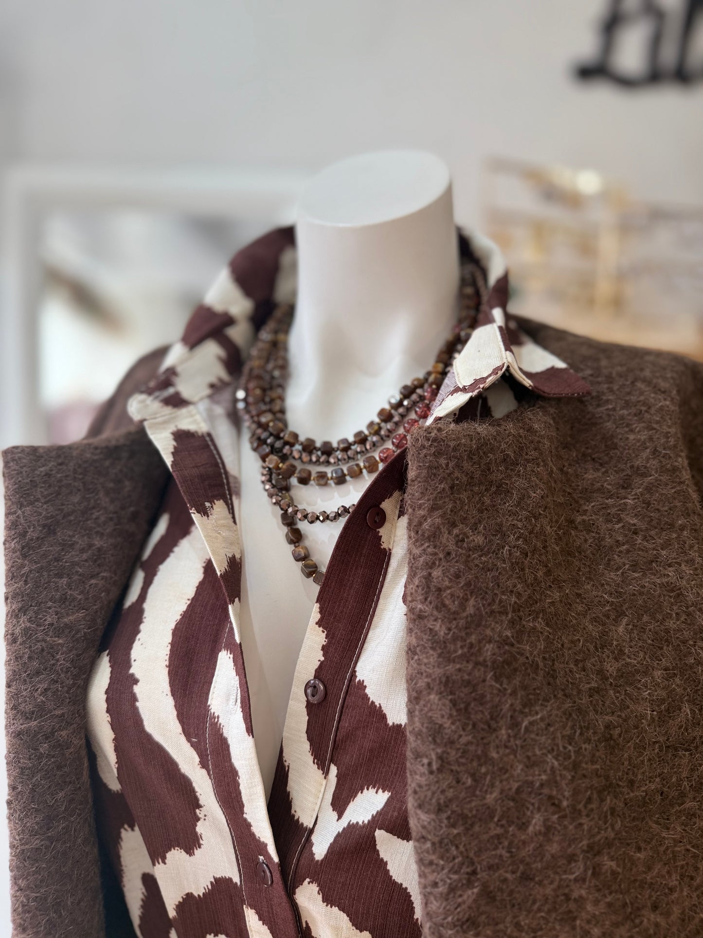 Robe Naomy - Imprimé chocolat