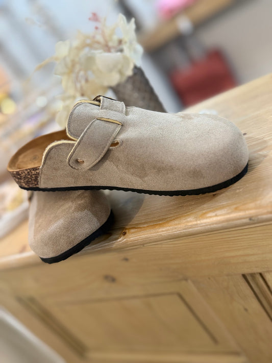 Mules suèdine - Taupe