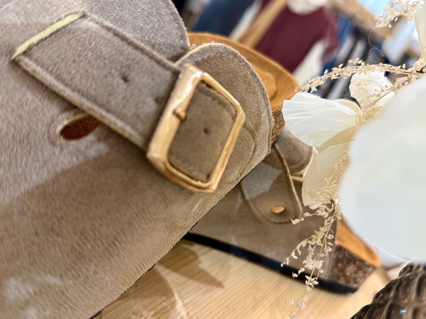 Mules suèdine - Taupe