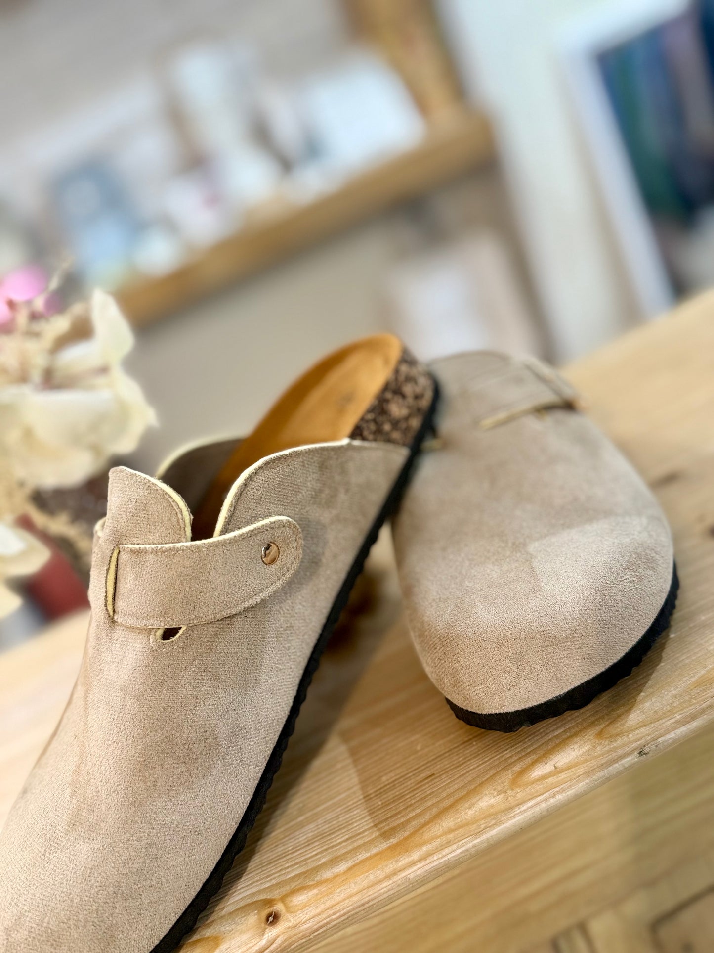 Mules suèdine - Taupe