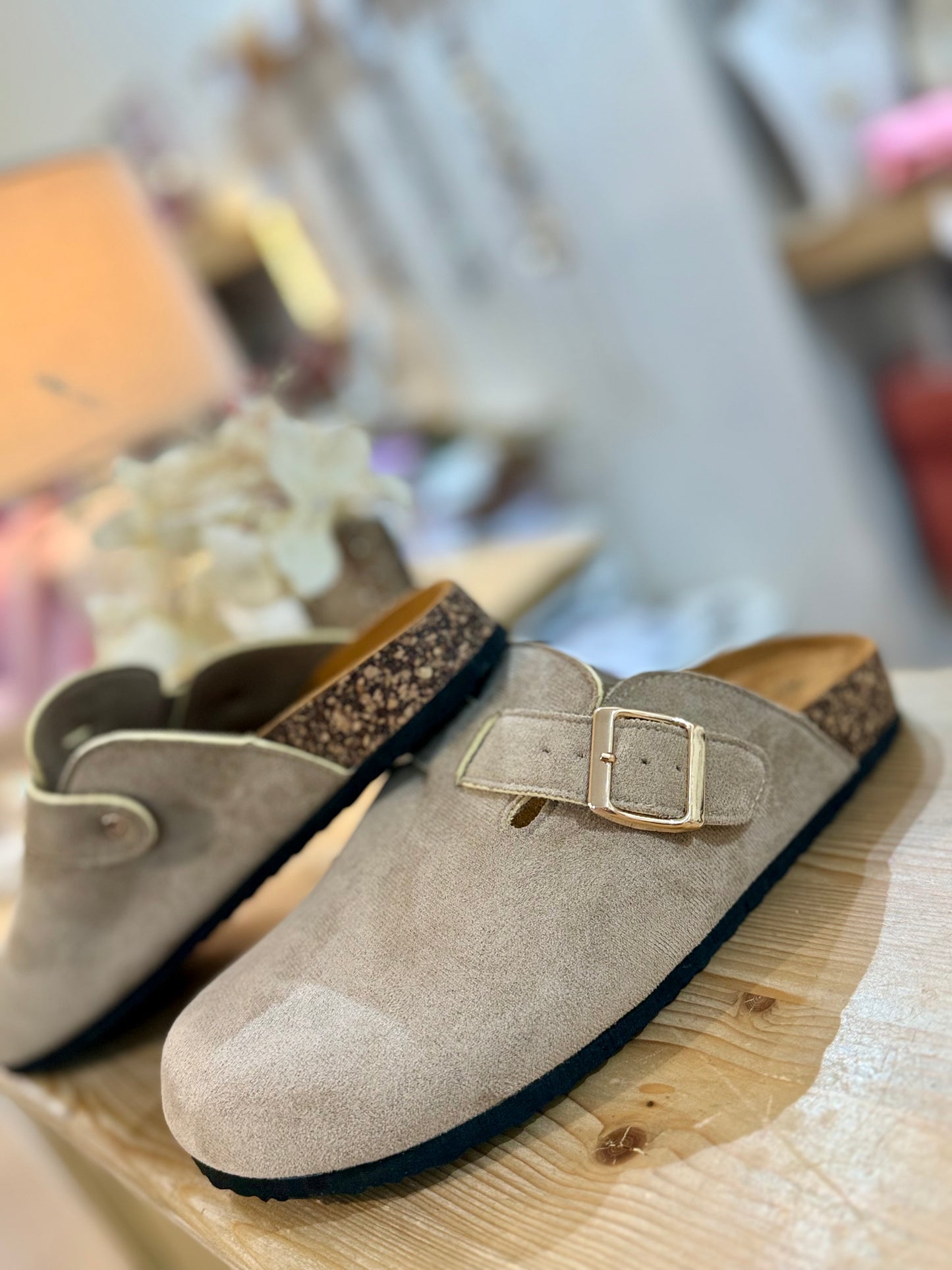 Mules suèdine - Taupe