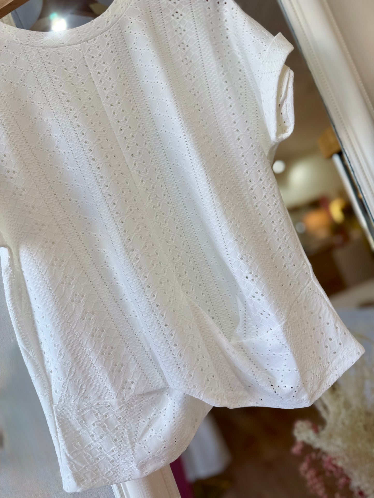 Tee-shirt maille ajourée
